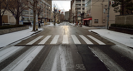 下水の熱で車道の雪を溶かす January 22 Highlighting Japan
